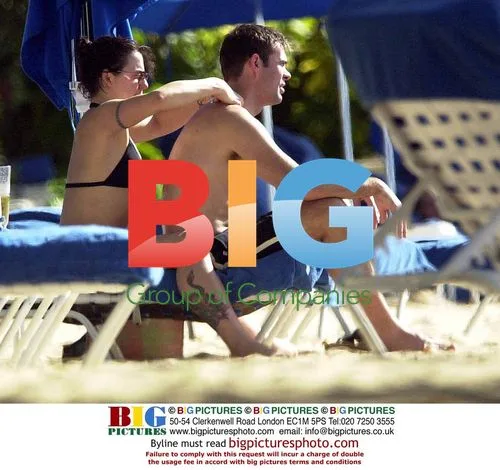 Mel C on Winter Vacation in Barbados
