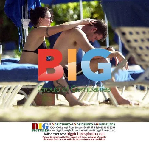Mel C enjoys winter holiday in Barbados