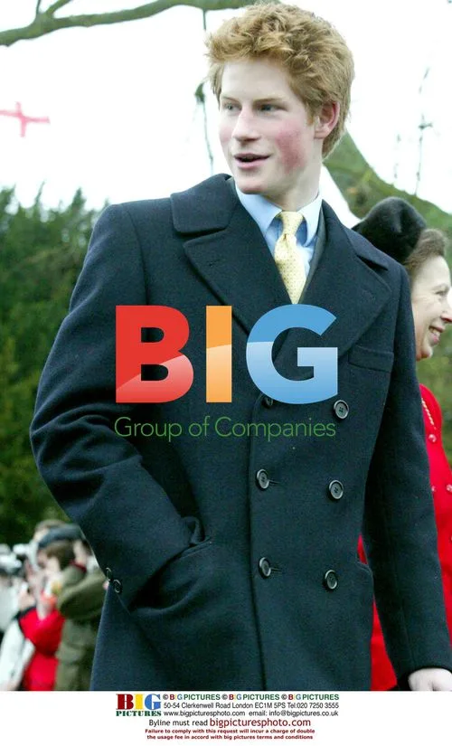 Prince Harry at Christmas Church Service