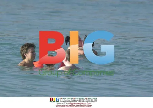 Mel C Swims with Boyfriend in Barbados