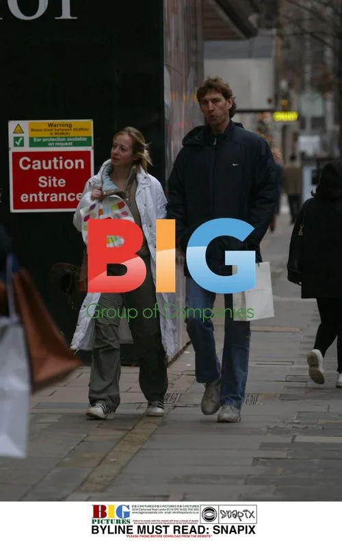 Tony Adams and Girlfriend Shopping in London