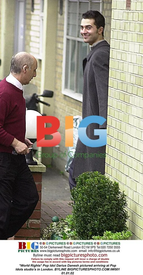 Pop Idol Darius Danesh arrives in London
