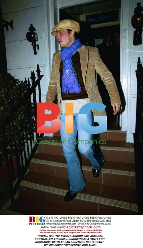 Freddie Ljungberg at party for Normandie Keith