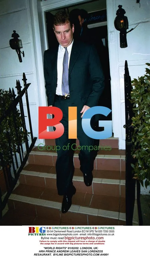 Prince Andrew Leaves San Lorenzo's Restaurant