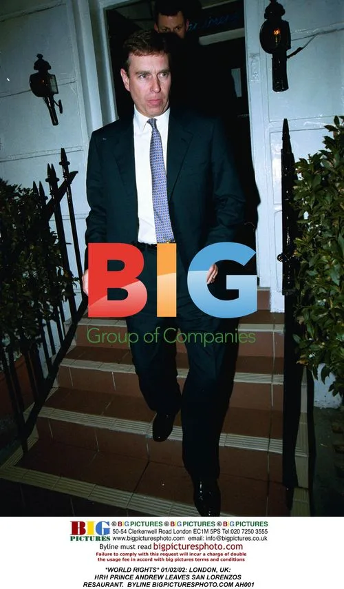 Prince Andrew Leaves San Lorenzo's Restaurant
