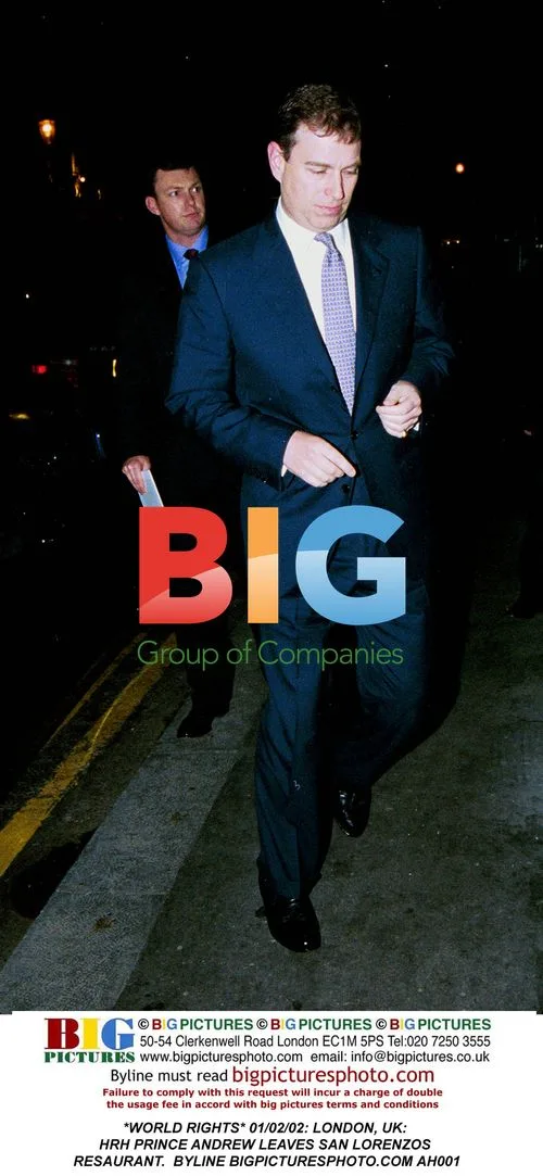 Prince Andrew Leaves San Lorenzo's Restaurant