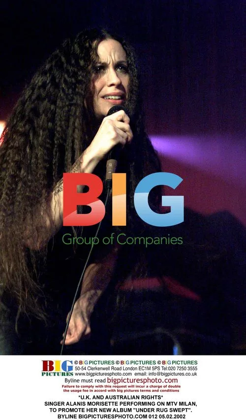 Alanis Morissette performs on MTV in Milan