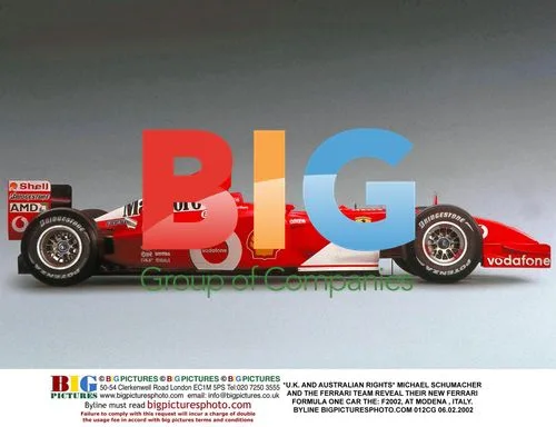 Michael Schumacher and Ferrari Reveal New F2002 Car