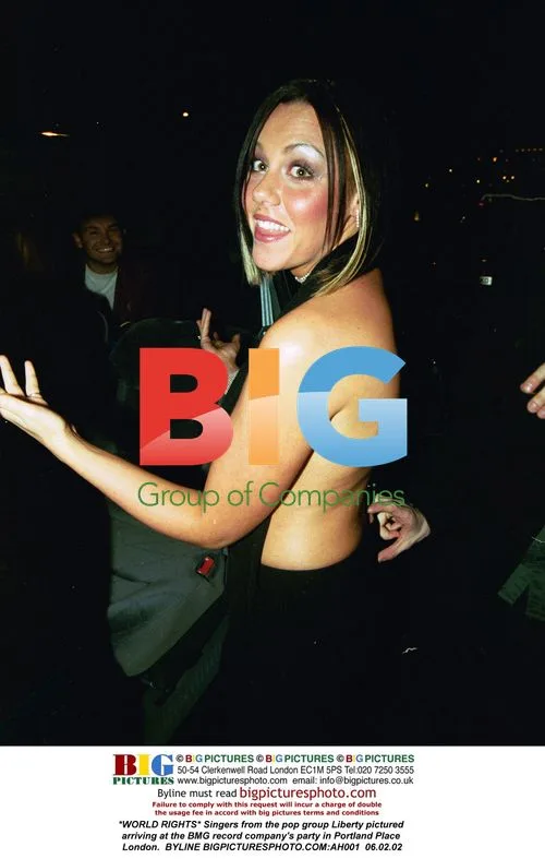 Liberty pop group at BMG party in London