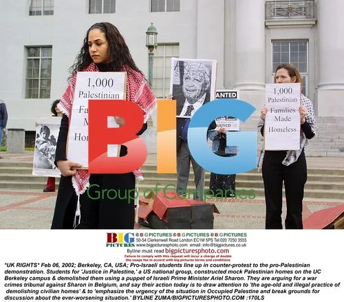 Pro-Israeli students counter-protest at UC Berkeley