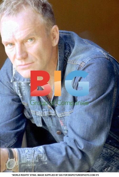 Sting Wearing Denim Jacket