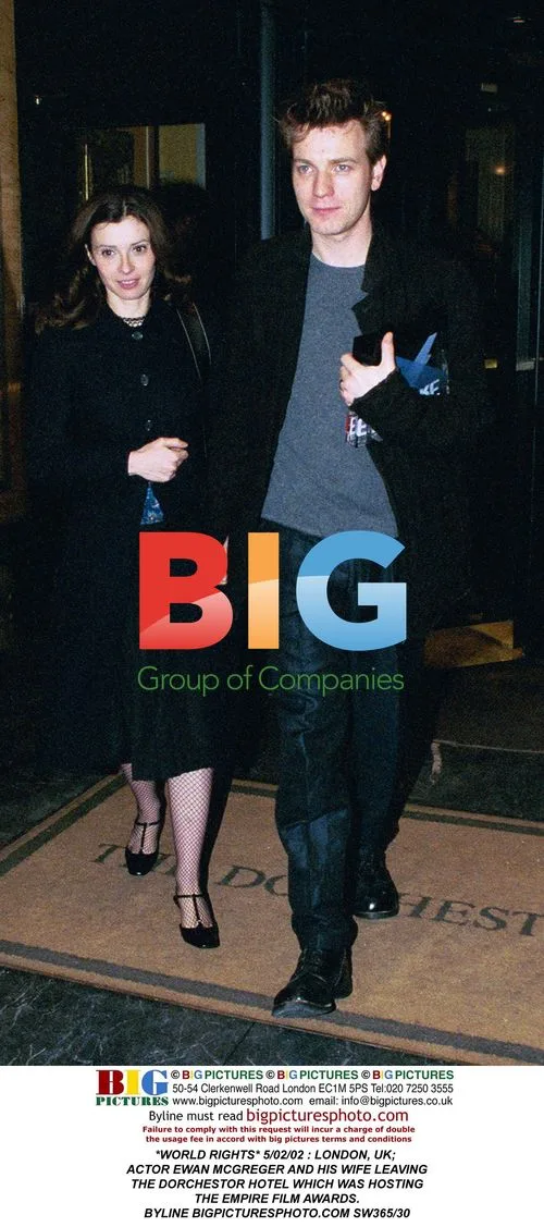 Ewan McGregor and Wife Leaving Hotel