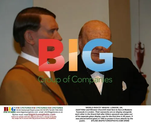 Hitler and Churchill Waxworks at Madame Tussauds