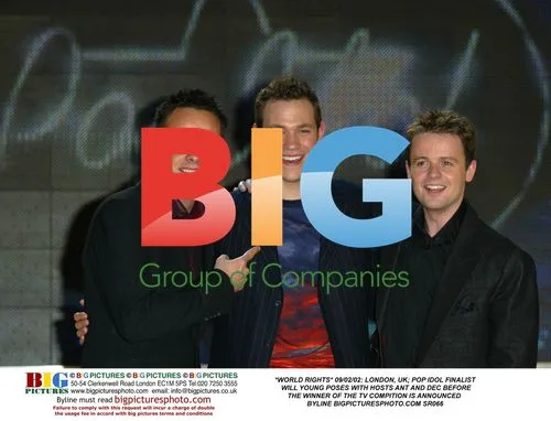 Will Young Poses with Ant and Dec