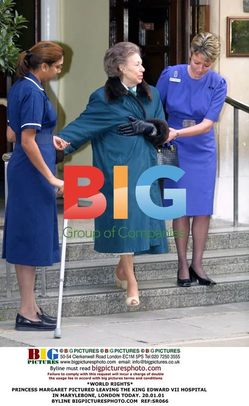 Princess Margaret Leaving Hospital