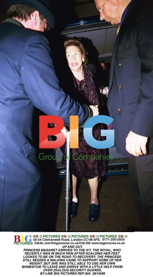 Princess Margaret Arrives at The Ivy