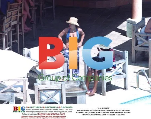 Anastacia relaxing on holiday in St. Barthelemy