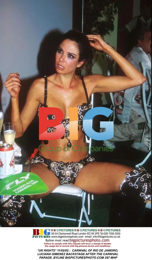 Luciana Gimenez at Rio Carnival Backstage