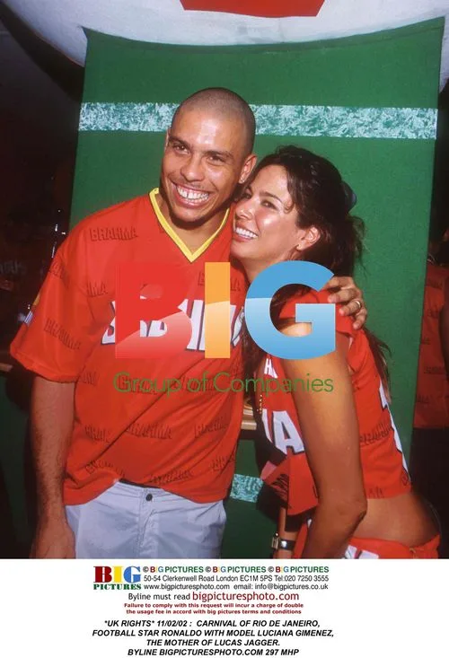 Ronaldo and Luciana Gimenez at Rio Carnival