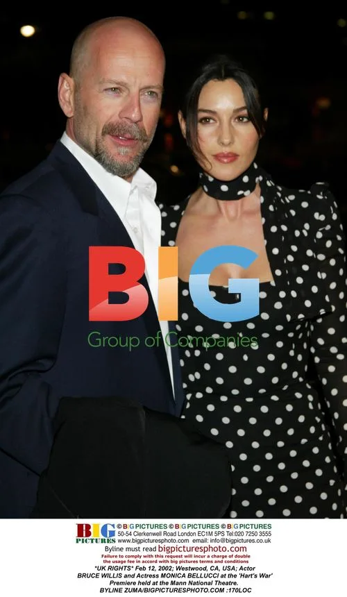 Bruce Willis and Monica Bellucci at 'Hart's War' Premiere