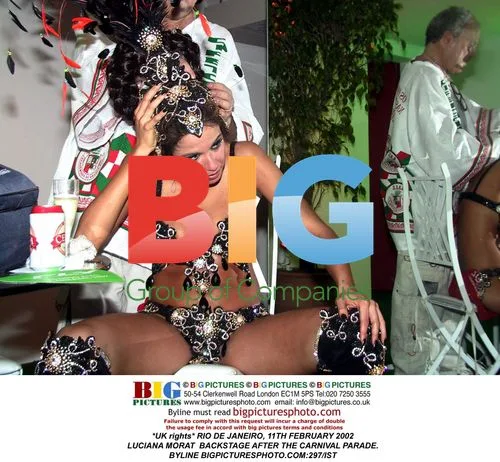 Luciana Morat Backstage After Carnival Parade