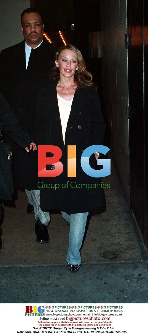 Kylie Minogue Leaves MTV's TRL in NYC