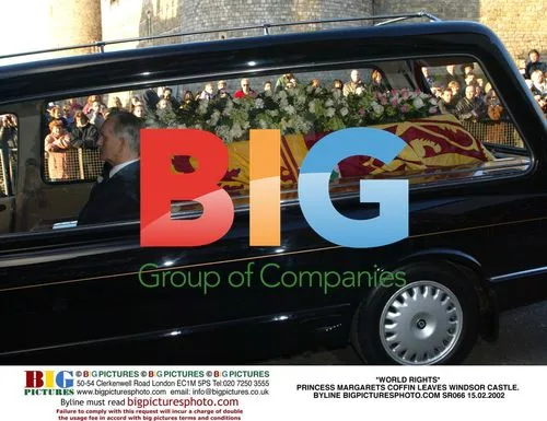 Princess Margaret's Coffin Leaves Windsor Castle