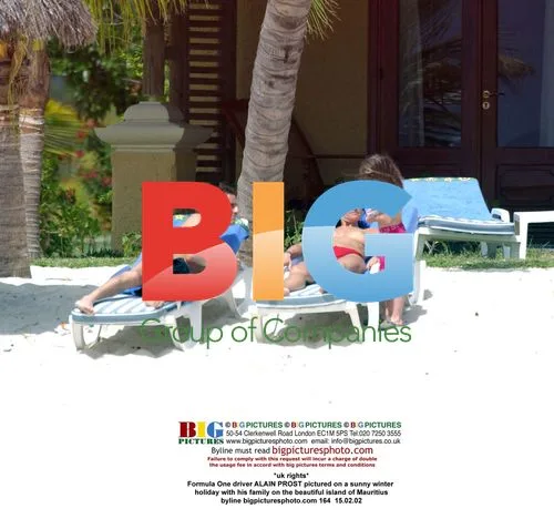 Alain Prost on Mauritius holiday