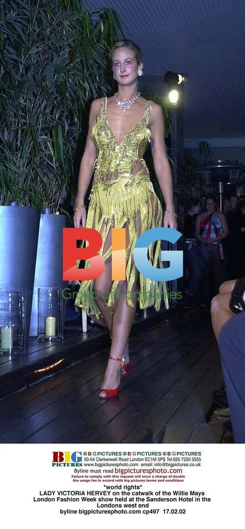 LADY VICTORIA HERVEY at London Fashion Week
