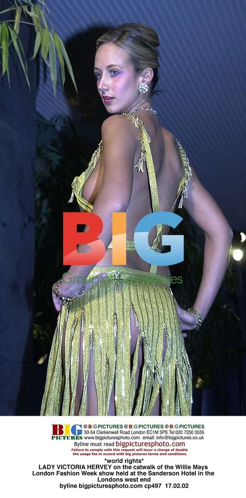 LADY VICTORIA HERVEY at London Fashion Week