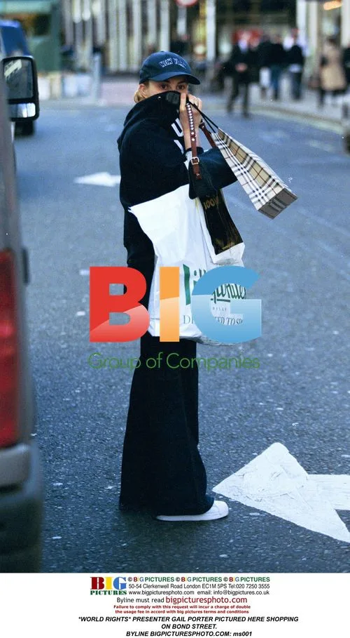 Presenter Gail Porter Shopping on Bond Street