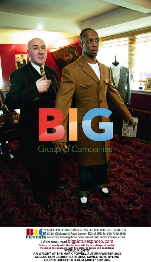 Ian Wright at Mark Powell AW 2002 Launch