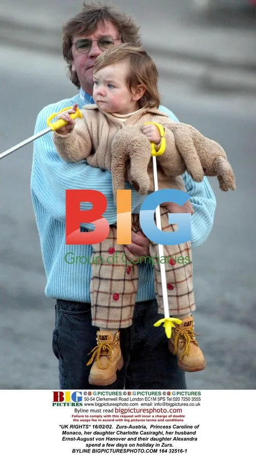 Princess Caroline and family on ski trip
