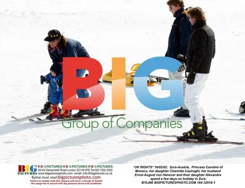 Princess Caroline and family on ski holiday in Zurs, Austria