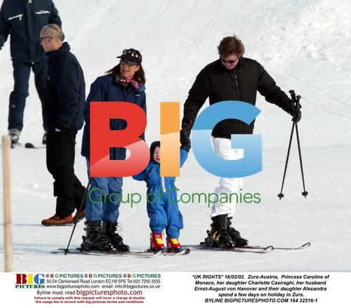 Princess Caroline's Family Ski Vacation in Zurs