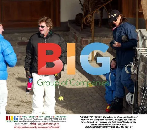 Princess Caroline and family on holiday in Zurs, Austria