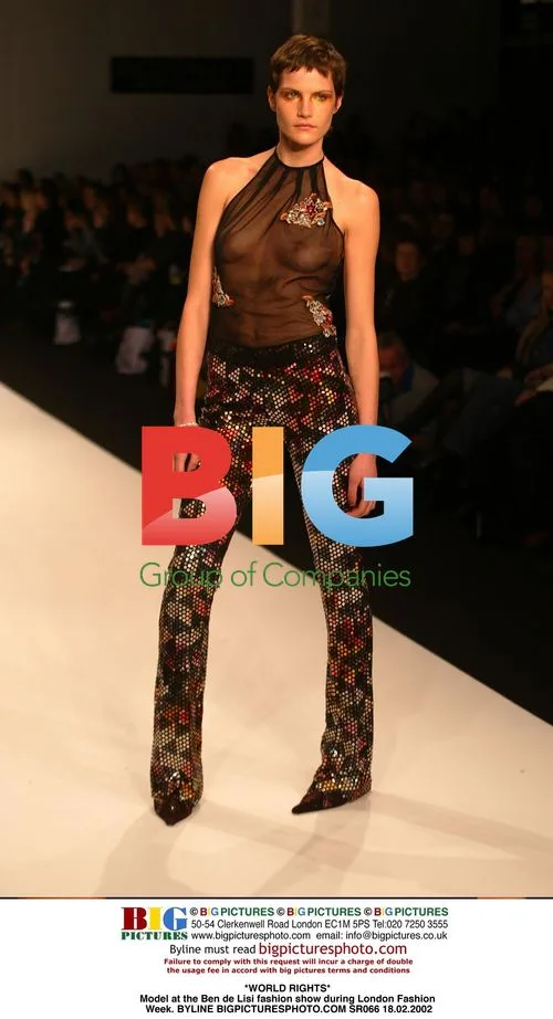 Model at Ben de Lisi fashion show