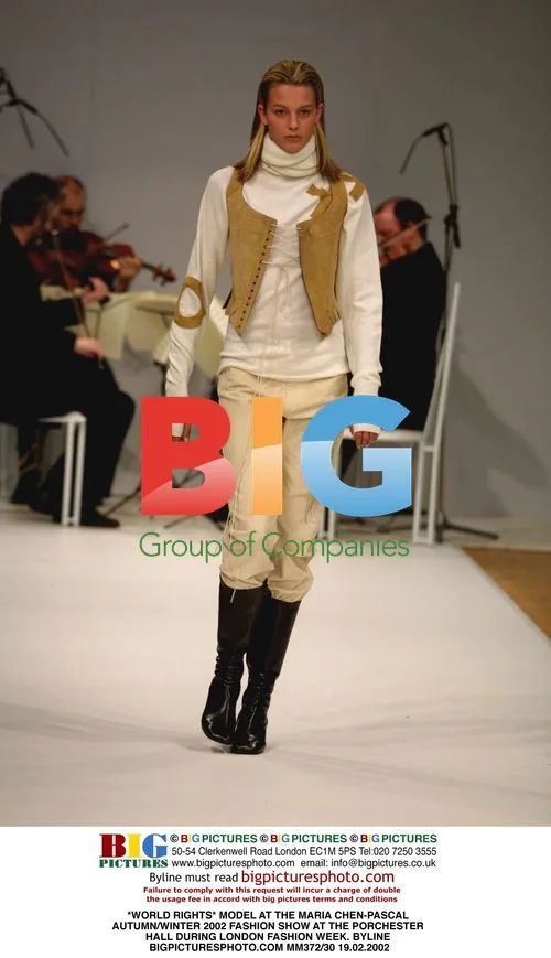 Model at the Maria Chen-Pascal Fashion Show
