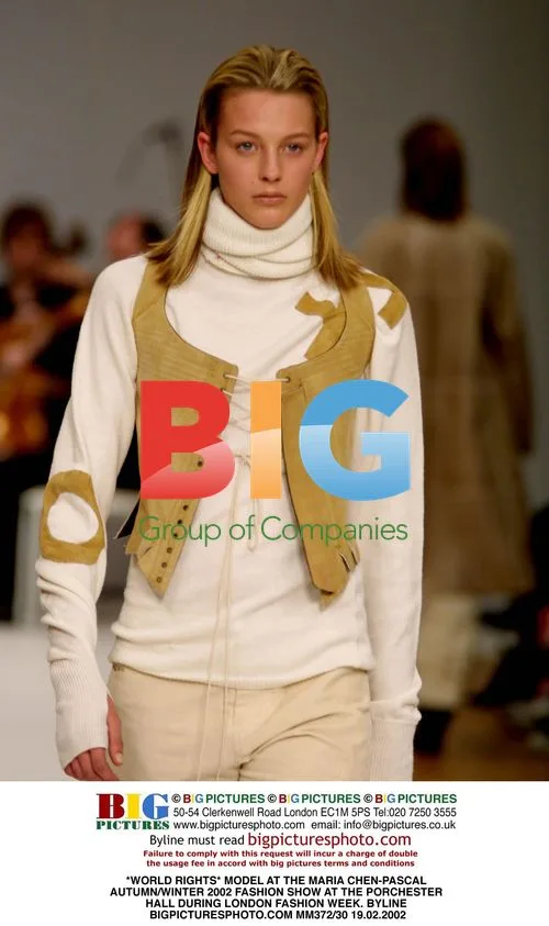 Model at the Maria Chen-Pascal AW2002 Fashion Show