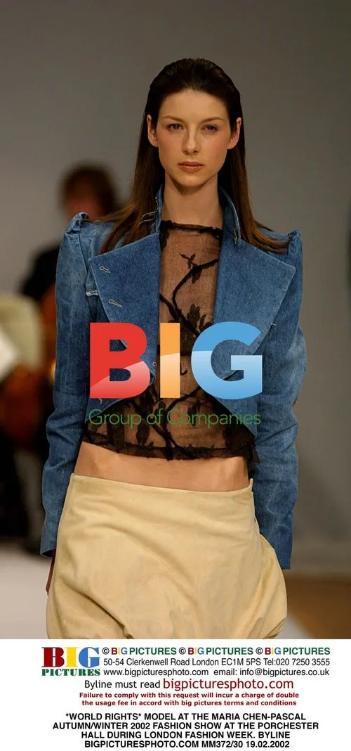 Model at Maria Chen-Pascal Fashion Show