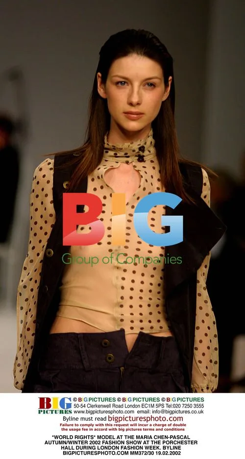 Model at Maria Chen-Pascal Fashion Show