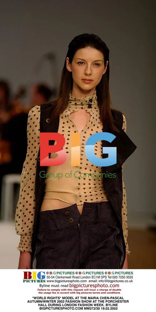 Model at Maria Chen-Pascal Fashion Show