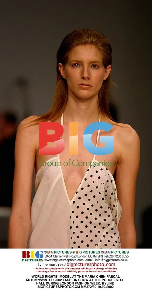 Model at Maria Chen-Pascal Fashion Show