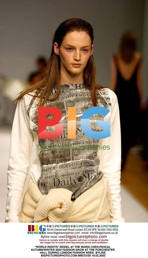 Model at Maria Chen-Pascal Fashion Show