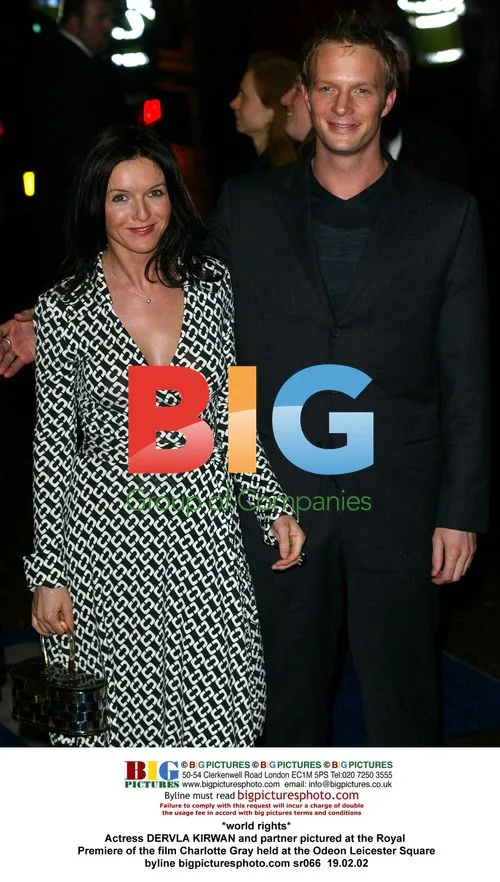 Dervla Kirwan and partner at Charlotte Gray premiere
