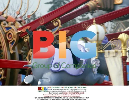 Pierce Brosnan Enjoys Day at Euro/Disney
