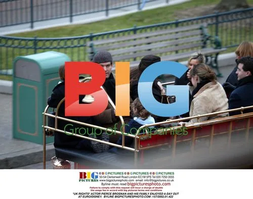 Pierce Brosnan and Family at Euro/Disney