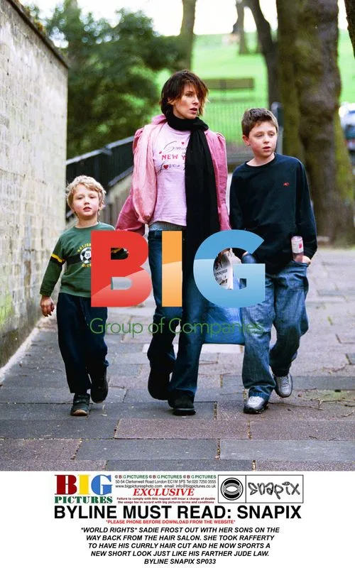 Sadie Frost and son Rafferty out