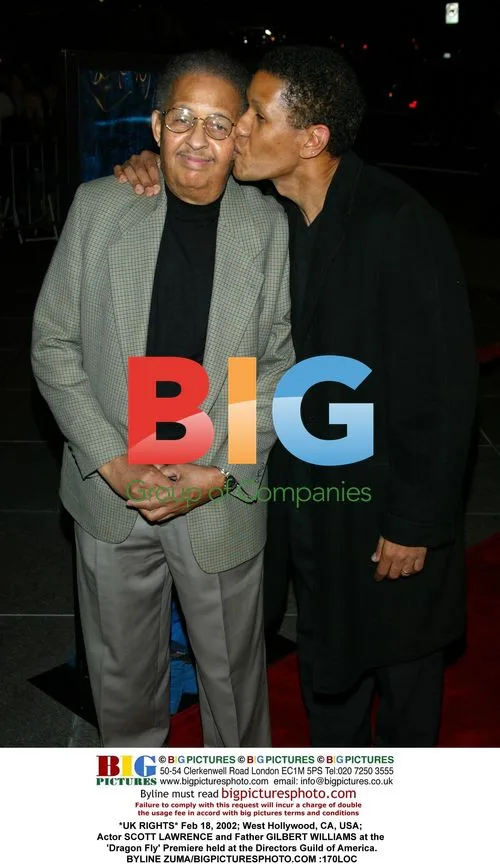 Scott Lawrence and Father Gilbert Williams at 'Dragon Fly' Premiere