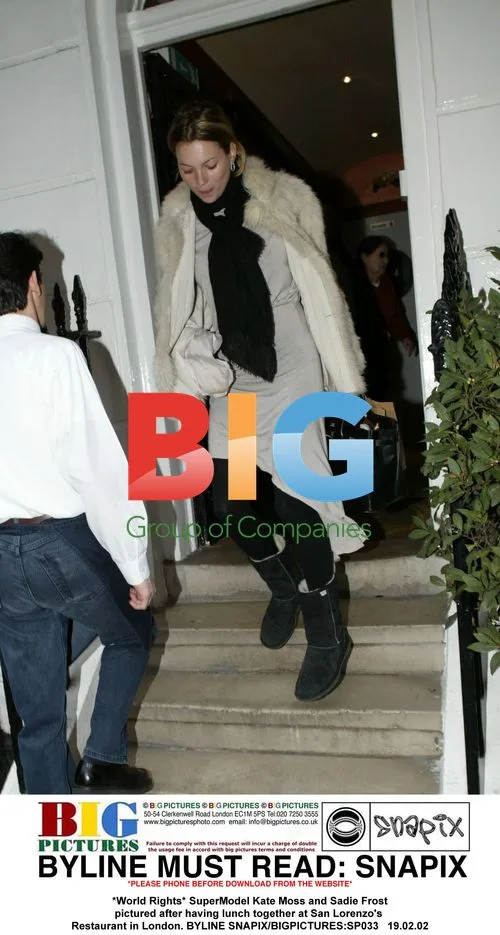 Kate Moss and Sadie Frost Leaving San Lorenzo's